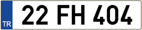 Truck License Plate